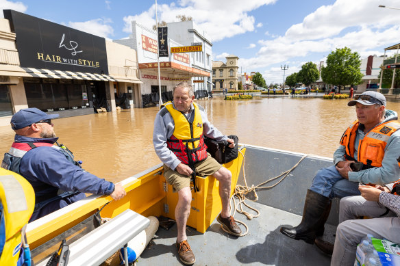 Seen it all before: Garry O’Neil was born a year before the major flood of 1952.