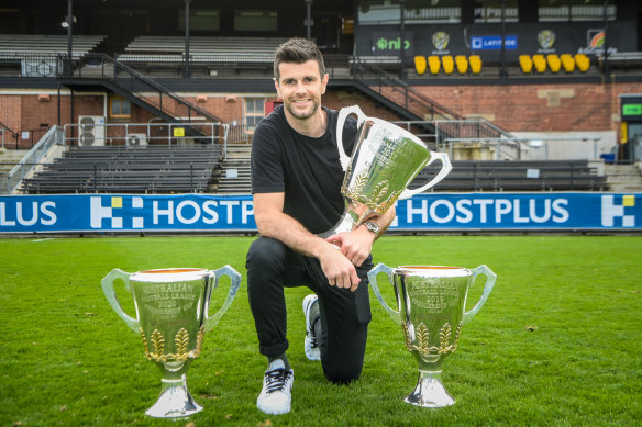 Trent Cotchin led Richmond to flags in 2017, 2019 and 2020.