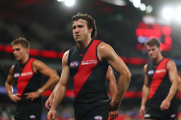 Essendon captain Andrew McGrath is having a tough initiation as Bombers’ skipper
