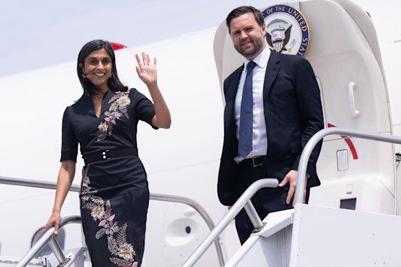 Vice President JD Vance and second lady Usha Vance.