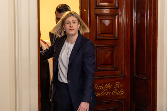 Jess Wilson was elected the Victorian Liberals’ new leader after the spill vote.