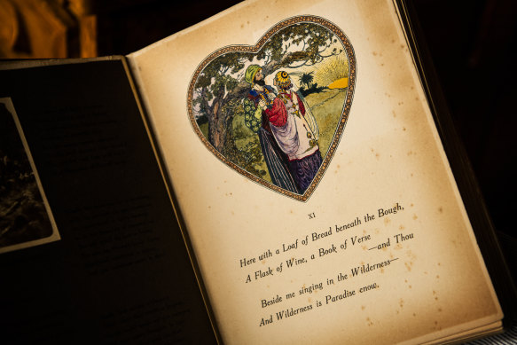 Myles Dunphy's book of love poems will be on display at the State Library on Valentine's Day.