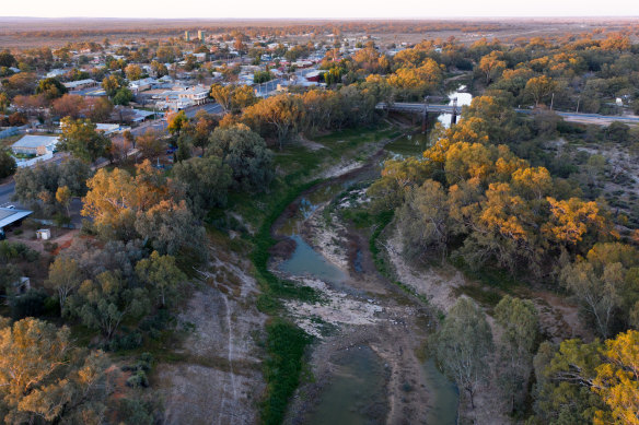 Wilcannia and the Darling River in 2019.