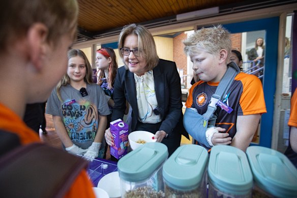 Jacinta Allan has defended her government’s record on school funding.