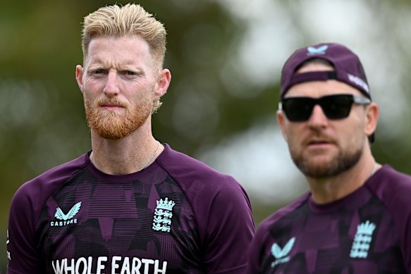 Skipper Ben Stokes and coach Brendon McCullum. 