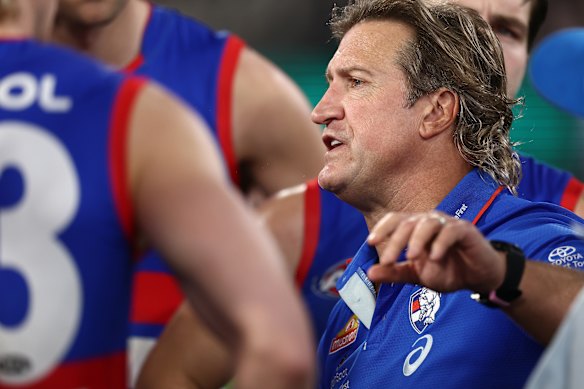 Bulldogs coach Luke Beveridge.