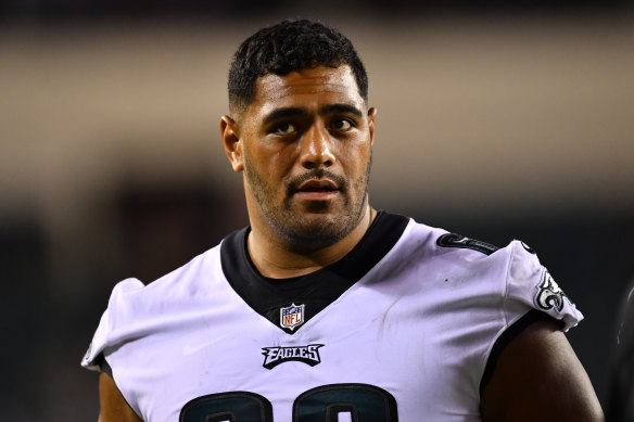 Jordan Mailata will be one of 200 players bearing the flag of their heritage in the NFL.