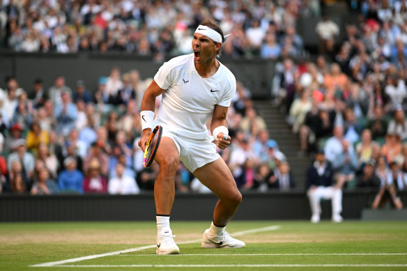 Rafael Nadal likely awaits Nick Kyrgios in the final four at Wimbledon should the Australian get past Cristian Garin.