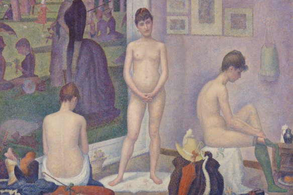 Professional models are free from inhibitions and able to take on any role, as exemplified in ‘The Models’ (Les Poseuses) by Georges Seurat)1888