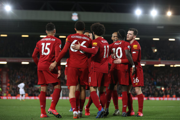 Liverpool's comeback win was their 18th straight in the league.