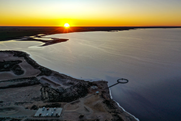 The proposed caravan and cabin development is on the foreshore of Direl, five kilometres north of the township of Sea Lake.