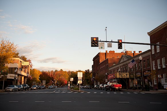 Main Street in Greenfield, Massachusetts.
