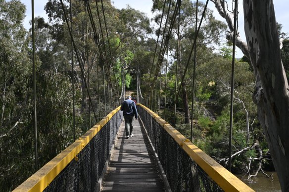 Lower but not lesser: the Ruffey Trail suspension bridge in Lower Templestowe.
