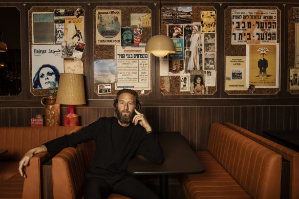 Justin Hemmes at Jimmy’s Falafel, Sydney. 