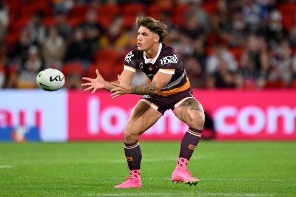 Reece Walsh of the Broncos.