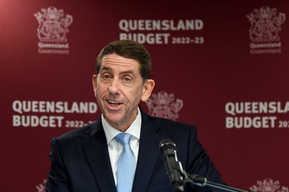 Queensland Treasurer Cameron Dick says the record surplus won’t be sustained when coal royalties decline. 