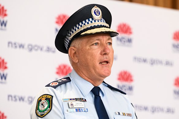 NSW Police Commissioner Mick Fuller has been given additional powers. 