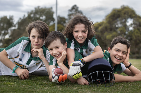  Siblings Martin, Max, Camila and Lucas Kennedy have been counting down to  the return of junior cricket competition.  