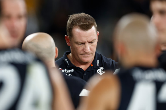 Carlton senior coach Michael Voss.