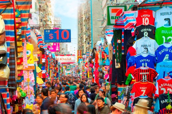 Bring your best haggling skills: Ladies Market in Mong Kok.