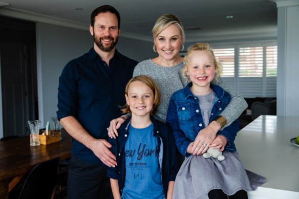 Alison Deboo, husband Matthew and their children Ottilie, 6, and Zachary, 10. 
