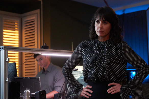 Constance Zimmer (right) as CIA counterespionage boss Robin Larkin in season 2 of Condor.