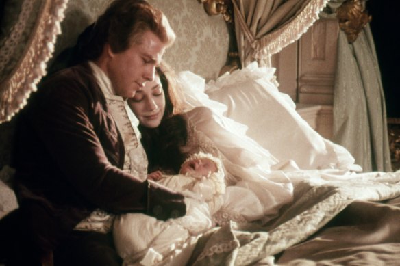 Marisa Berenson and Ryan O'Neal in Barry Lyndon, written and directed by Stanley Kubrick.
