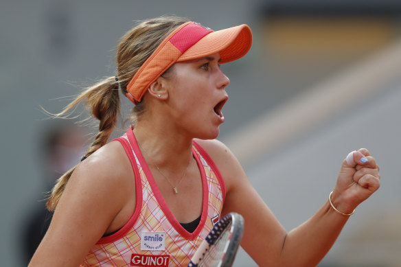 Australian Open champion Sofia Kenin is into the French Open final.