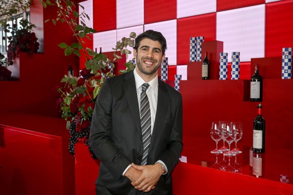 Christian Petracca at the opening of the Birdcage at Flemington.