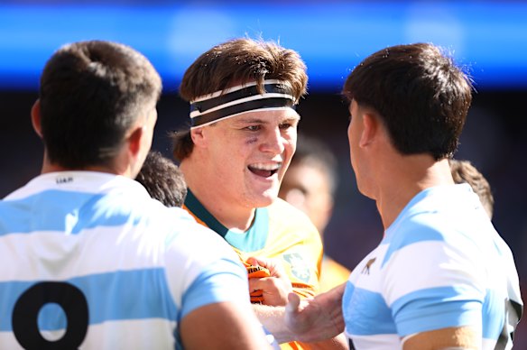 Tom Hooper facing Argentina last September.