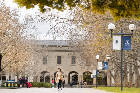 The University of Melbourne's Parkville campus.