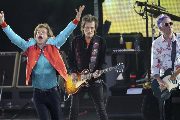 Still rolling: The Stones in concert in Berlin in August 2022.