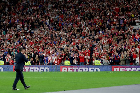 The fans at the Super League grand final won by Hull KR.