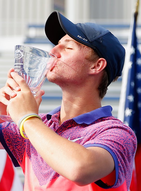Omar Jasika had the tennis world at his feet after winning the 2014 US Open boys’ title.