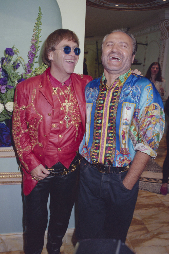 Elton John and Gianni Versace, 1992.