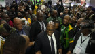 Former president and now leader of the MK Party, Jacob Zuma, arrives at the Results Operation Centre in Johannesburg. The African National Congress party has lost its parliamentary majority in a historic election result.