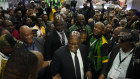 Former president and now leader of the MK Party, Jacob Zuma, arrives at the Results Operation Centre in Johannesburg. The African National Congress party has lost its parliamentary majority in a historic election result. 