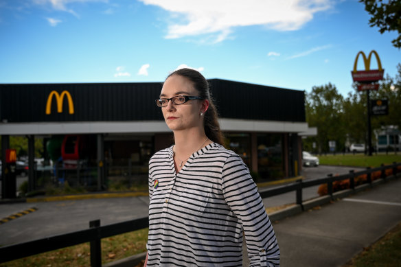 McDonald’s employee Sarah Hudson claims she was berated by a senior McDonald’s manager for calling police.