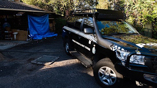 Terror raid on a Greenacre property.