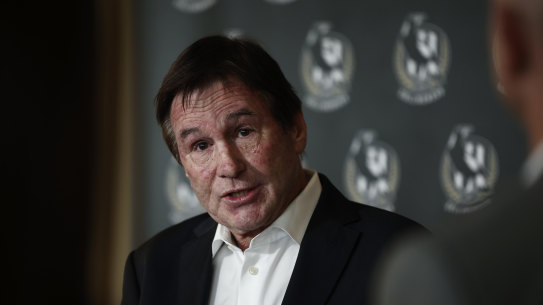Former Collingwood president Jeff Browne.