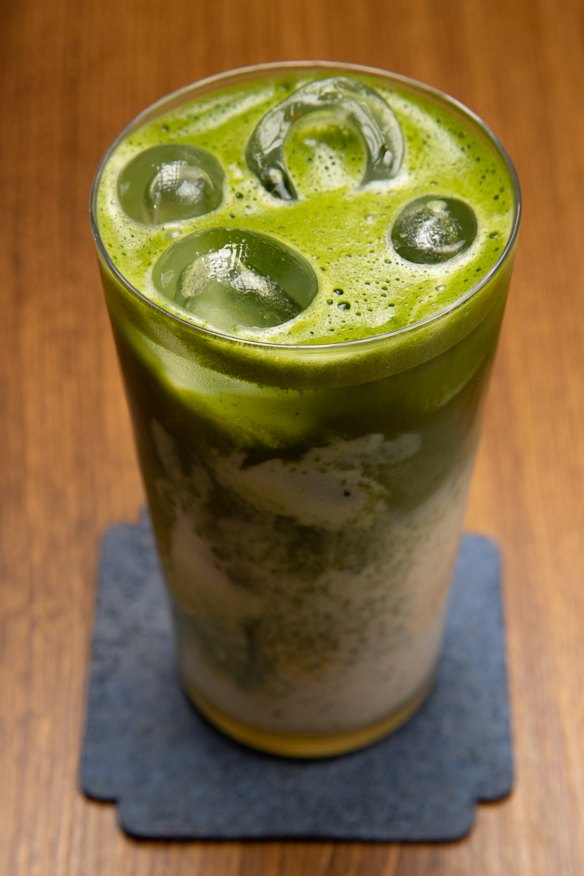 Iced jasmine matcha.