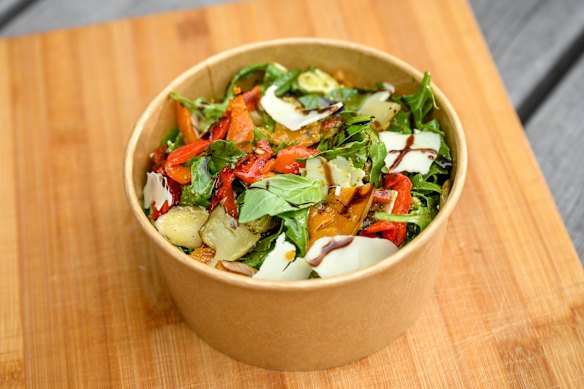  Roasted vegetable salad.