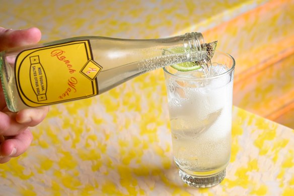 Ranch water with tequila and mezcal.