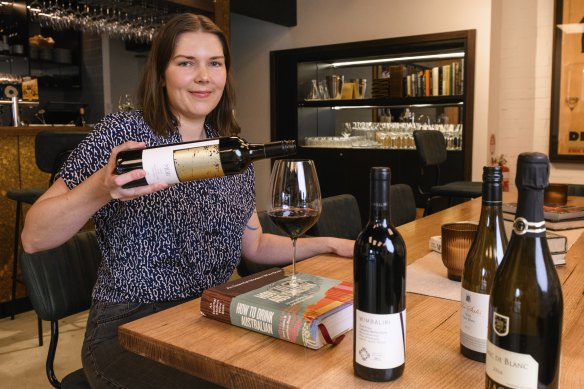 Lisa Guenther-Strauss at The Art Syndicate, whose wine list is devoted to wines from NSW.