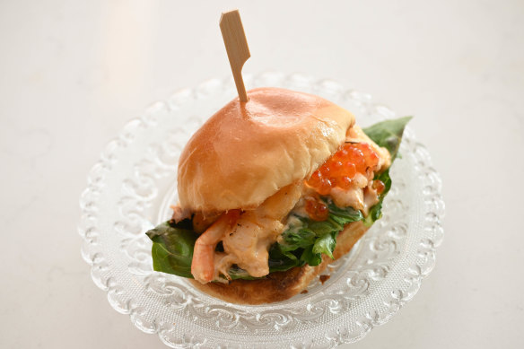 Muli’s lobster roll, with a soft, buttery bun.