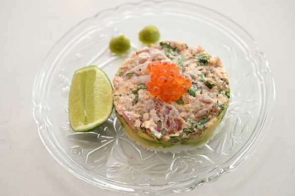 Tuna tartare.