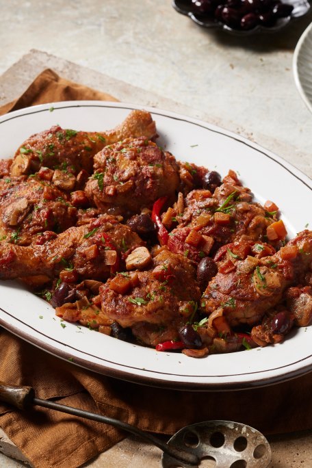 Adam Liaw's chicken cacciatore recipe