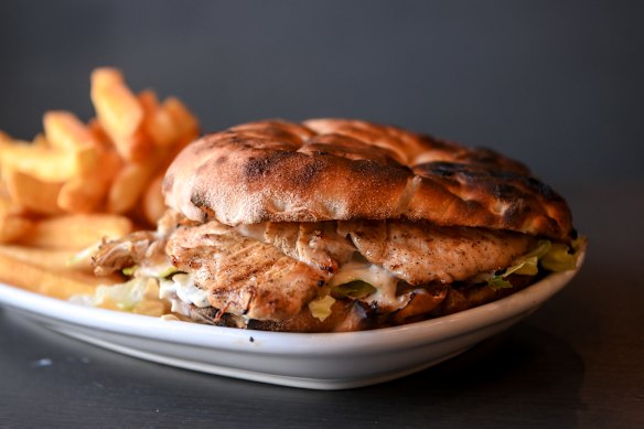 The Rooster Bar chicken fillet number is technically more sandwich than burger.
