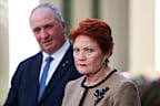Member for New England Barnaby Joyce and One Nation leader Senator Pauline Hanson.