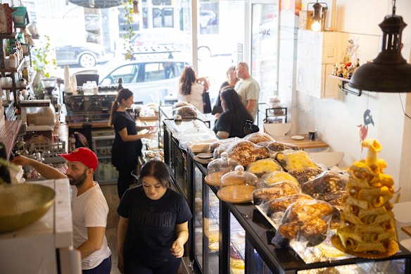 Pulcinella sells a variety of Italian pastries.